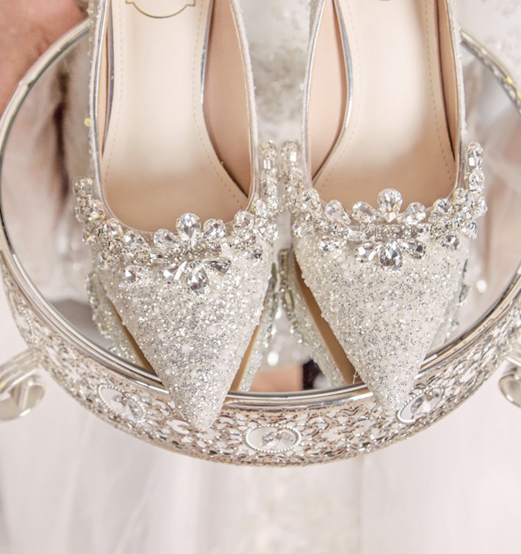 Enchanting 2025 Autumn Bridal Stilettos: Sparkle for Your Big Day - Detail image 2