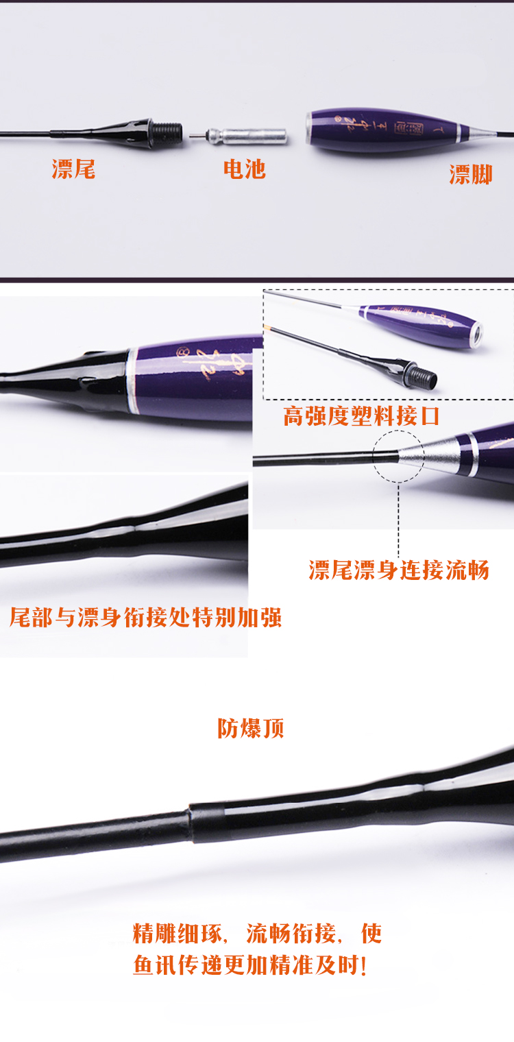 Điện tử trôi đêm ánh sáng pin nano đêm cần câu cá trôi điện tử phao nước bóng câu thiết bị nổi găng tay câu cá