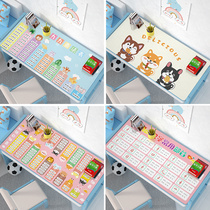Desk mat Waterproof student study homework desk mat Class desk surface oil-proof desk tablecloth ins Childrens household