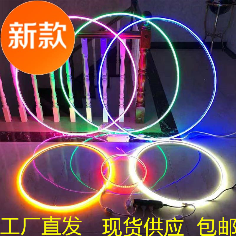 Led Circular Ring Outdoor Waterproof Wishing Ring Street Park City Lighting Hanging Tree Light Neon Light Decorative Light