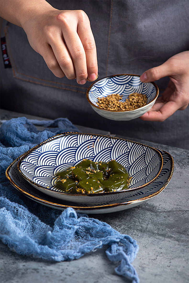 Japanese eat lovely creative move and wind rice soup dishes suit household food dish plate tableware ceramics
