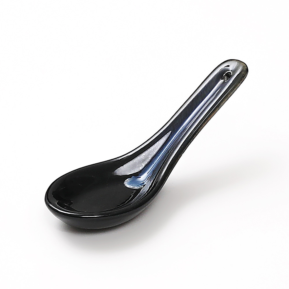 KaiGu blue flame Japanese ceramic spoon, spoon, spoon, ladle ceramic feng chopsticks rack type ingots