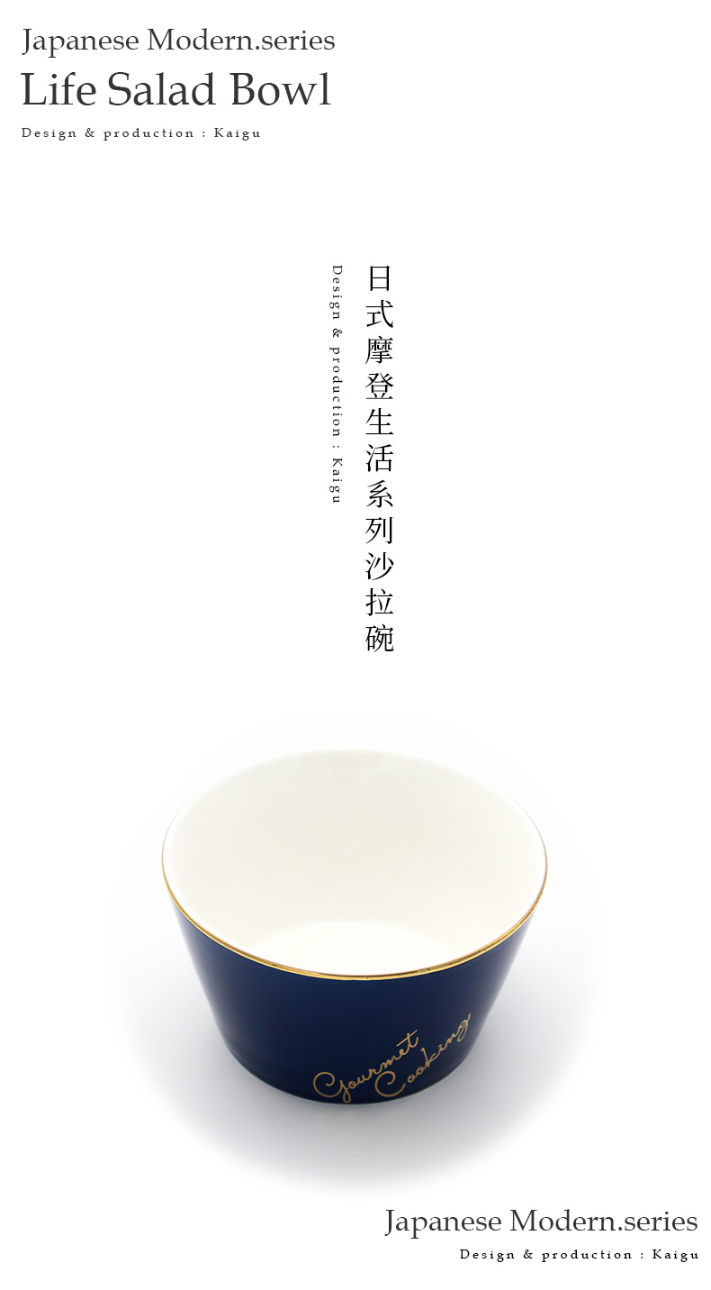 A single ceramic bowl home students creative move and lovely young girl heart dessert always eat bread and butter for breakfast bowl bowl of dormitory