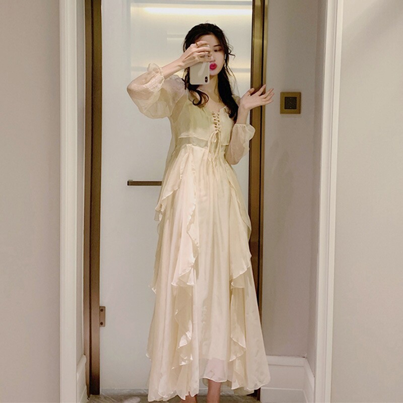 Spring and autumn clothes 2022 New law-style first love harnesses Dress Temperament Goddess Van Two Style Suit Skirt Child Summer