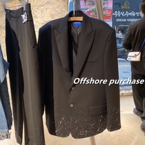 ader error 20aw early autumn Yang Mi Han Huohuo paint splash ink short suit jacket