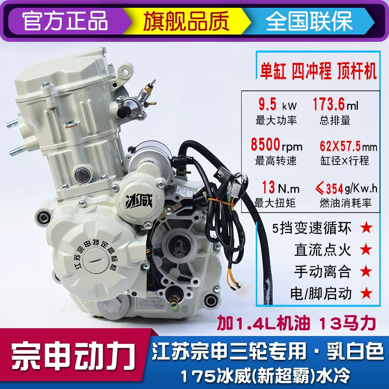 Power Water Cool 150 175 200 250CC Четырёхколёсный трицикл мотоцикл набор двигателя выпуск