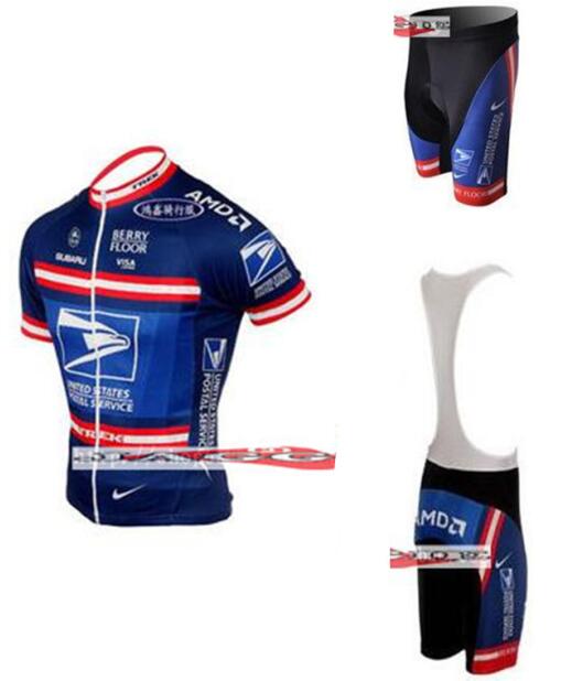 04 US Postal Memorial Edition Summer Bike Short Sleeve Cycling Suit Cycling Equipment Strap~XS-4XL