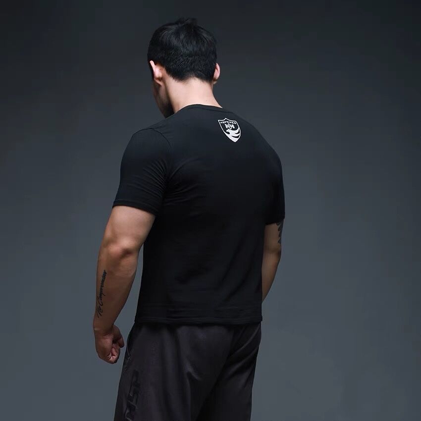 Humvee Sports Nighteagle Fitness T-shirt Half Sleeve Sportswear Pure Cotton Blouse Clothes Men And Women Summer Sweat