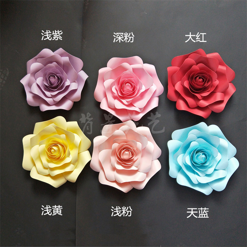 Arrangement Shadows Wedding Wedding Wedding Wedding House Background Large Solid Finished Finished Paper Jam Foam Simulation Paper Flowers-Taobao