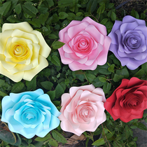 Layout photo studio wedding wedding wedding room background large three-dimensional finished semi-finished semi-finished products cardboard foam simulation paper flower