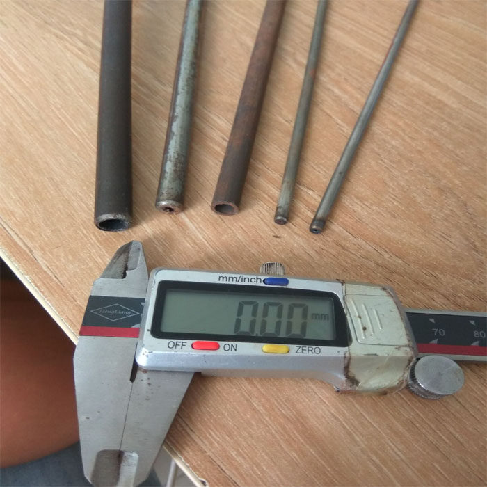 Small caliber thin wall steel pipe outer diameter 8mm wall thickness 1 5mm inner diameter 5mm round pipe seamless iron pipe casing