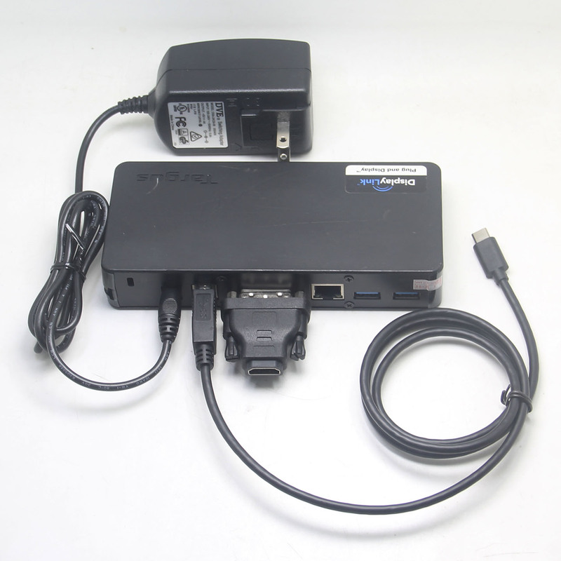 Original Tegus Displaylink Docking Station External Monitor Network Card USB Compatible with Win/Mac/Android