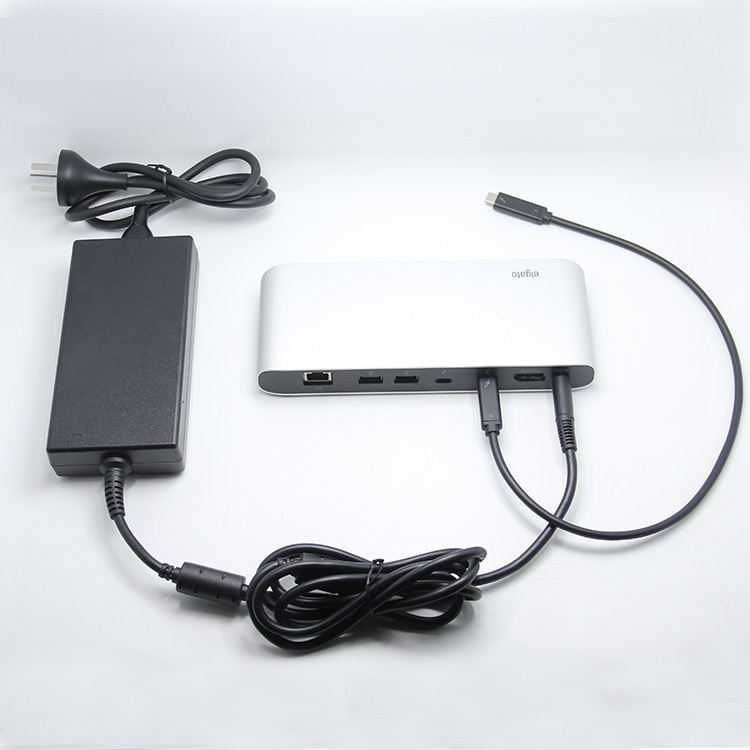 Thunderbolt 3/4 Thunderbolt Docking Station 85 Watt Reverse Fast Charging Dock External Dual 4K Suitable for Mac Win