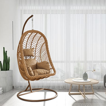Hanging chair hanging home balcony swing Net red birds nest chair indoor hanging basket rattan chair single rattan rocking basket chair