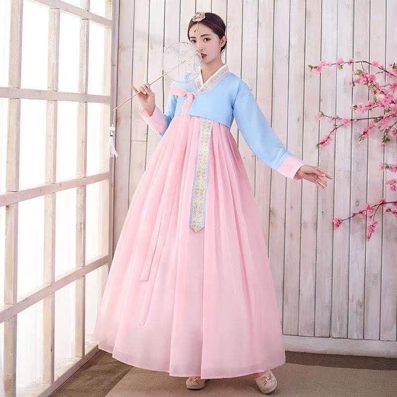 Korean Court Dress, Daily Performance Traditional Women's Super Fairy-Like Korean Ethnic Clothing, Stage Performance Ancient Costume