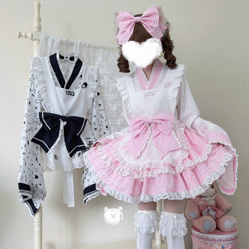 【Милая домика болезнь】 ~ Оригинальный дизайн сахарной девушки платье лолиты милый и ветреный платье для горничной лето