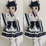 【Милая домика болезнь】 ~ Оригинальный дизайн сахарной девушки платье лолиты милый и ветреный платье для горничной лето