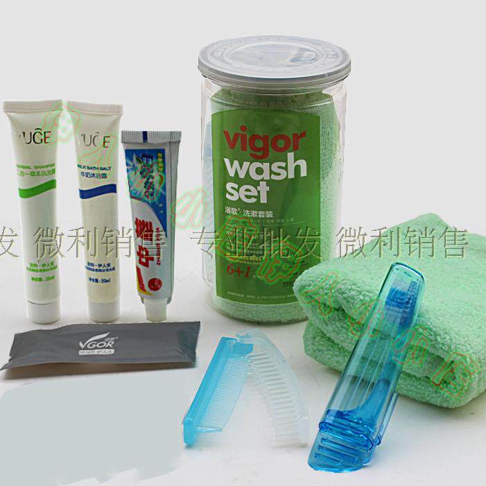 Yirenbao Hotel Paid Supplies Yuge Super Value 6 in 1 Toiletry Set Outdoor Travel Supplies