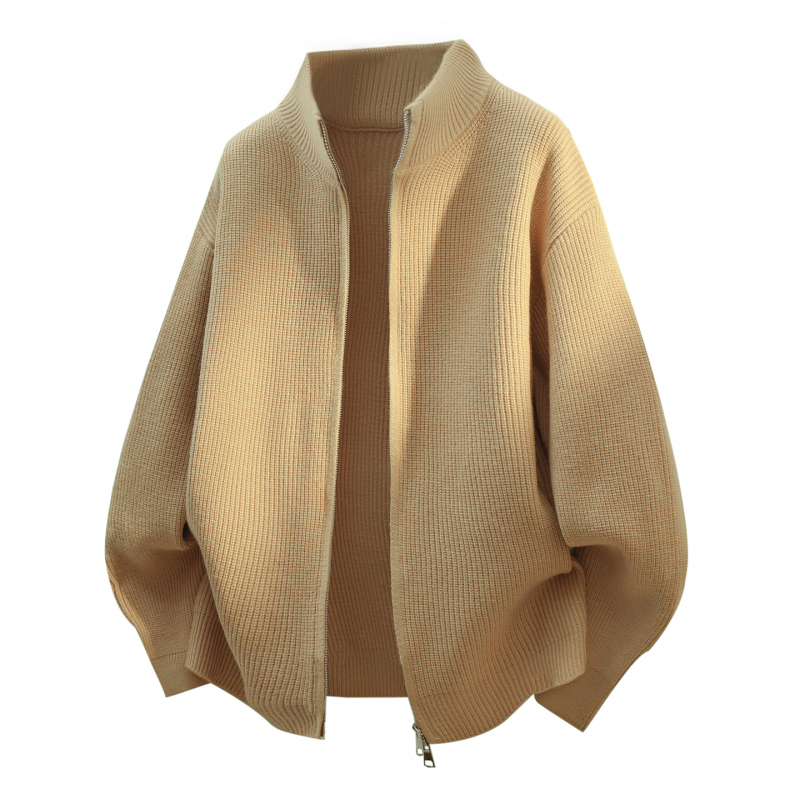 2026 Autumn/Winter New Zipper Knitted Cardigan Men's Autumn Casual Sweater Youth Student Jacket