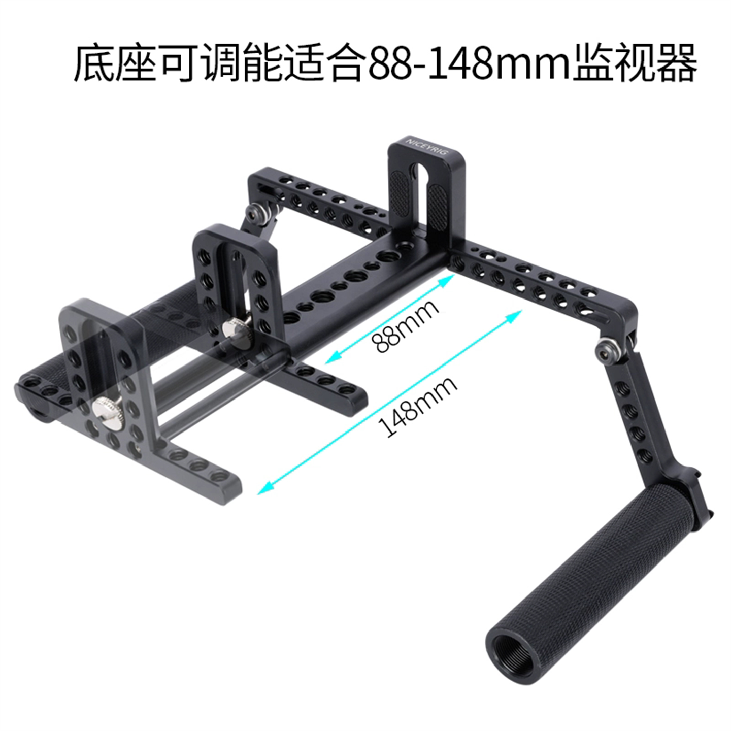 Niceyrig Dual Handheld Monitor Stand Desktop Stabilizer Support ...