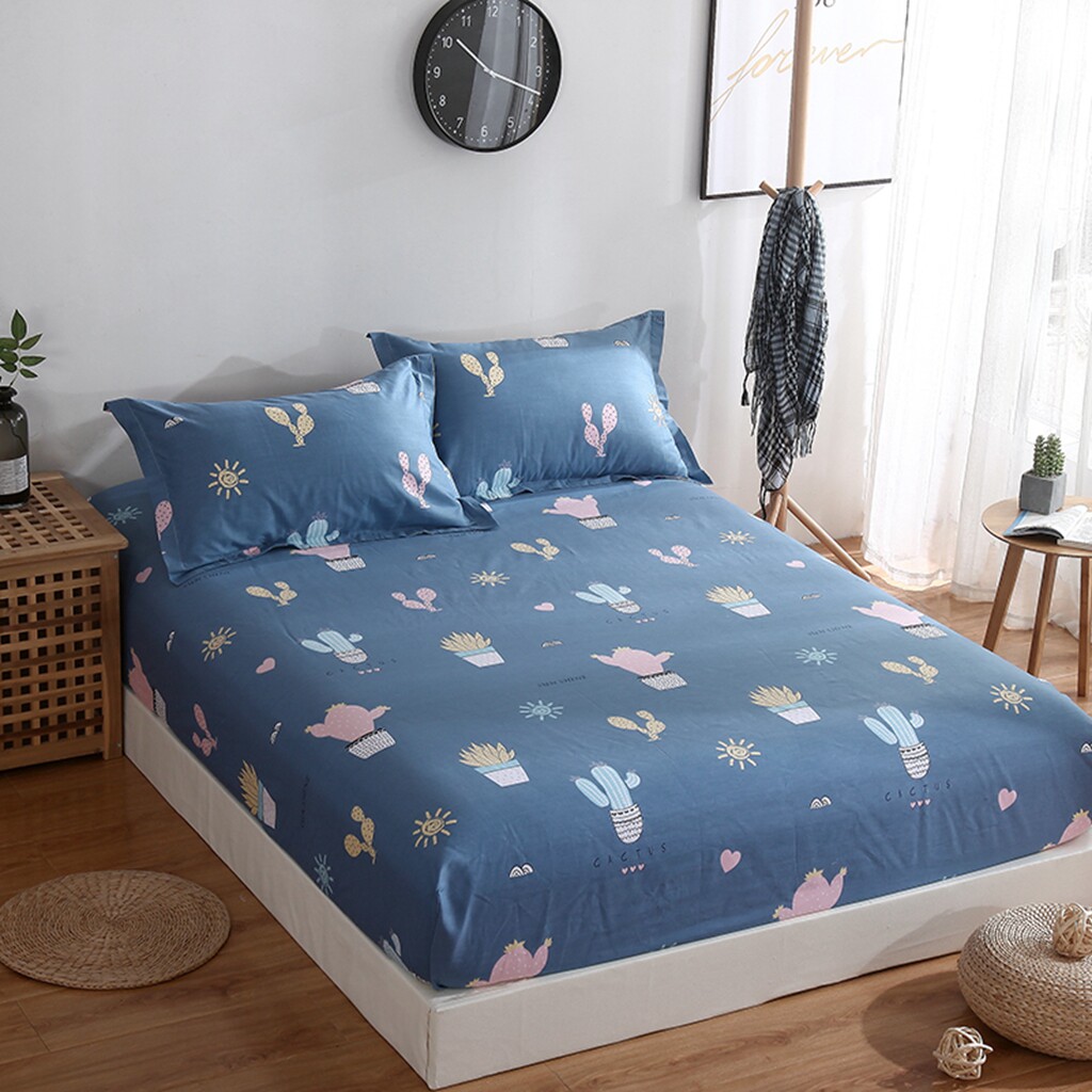 Full cotton bed Ogasawara 1 8x2 0 m 2 pure cotton bed cover non-slip 1 5m bed jacket Schildreth bed cushion protective sleeve