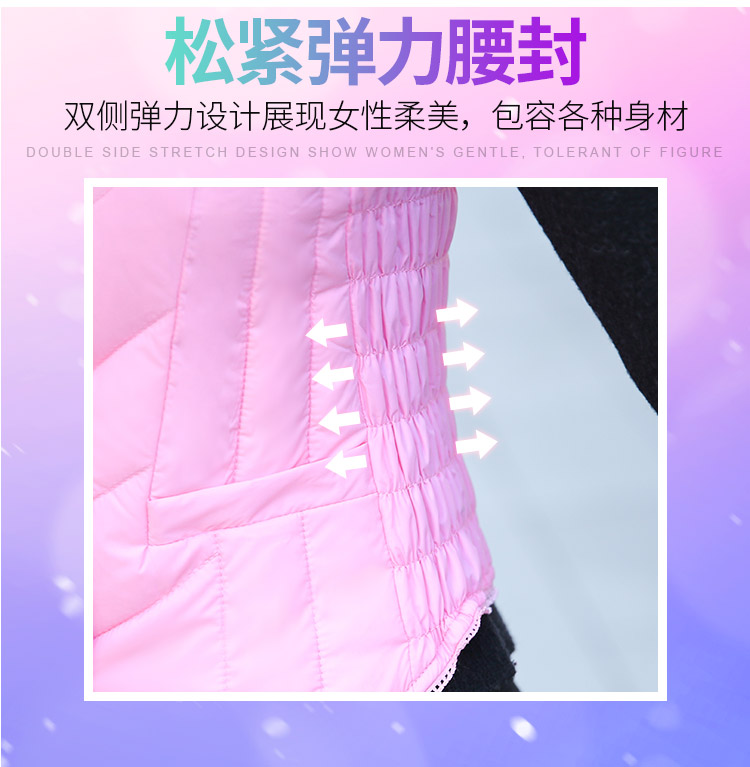 Mùa thu và mùa đông mới của phụ nữ Hàn Quốc nhẹ mặc vest xuống phần ngắn của phụ nữ là mỏng và ấm áo vest mỏng xuống bộ vest nữ