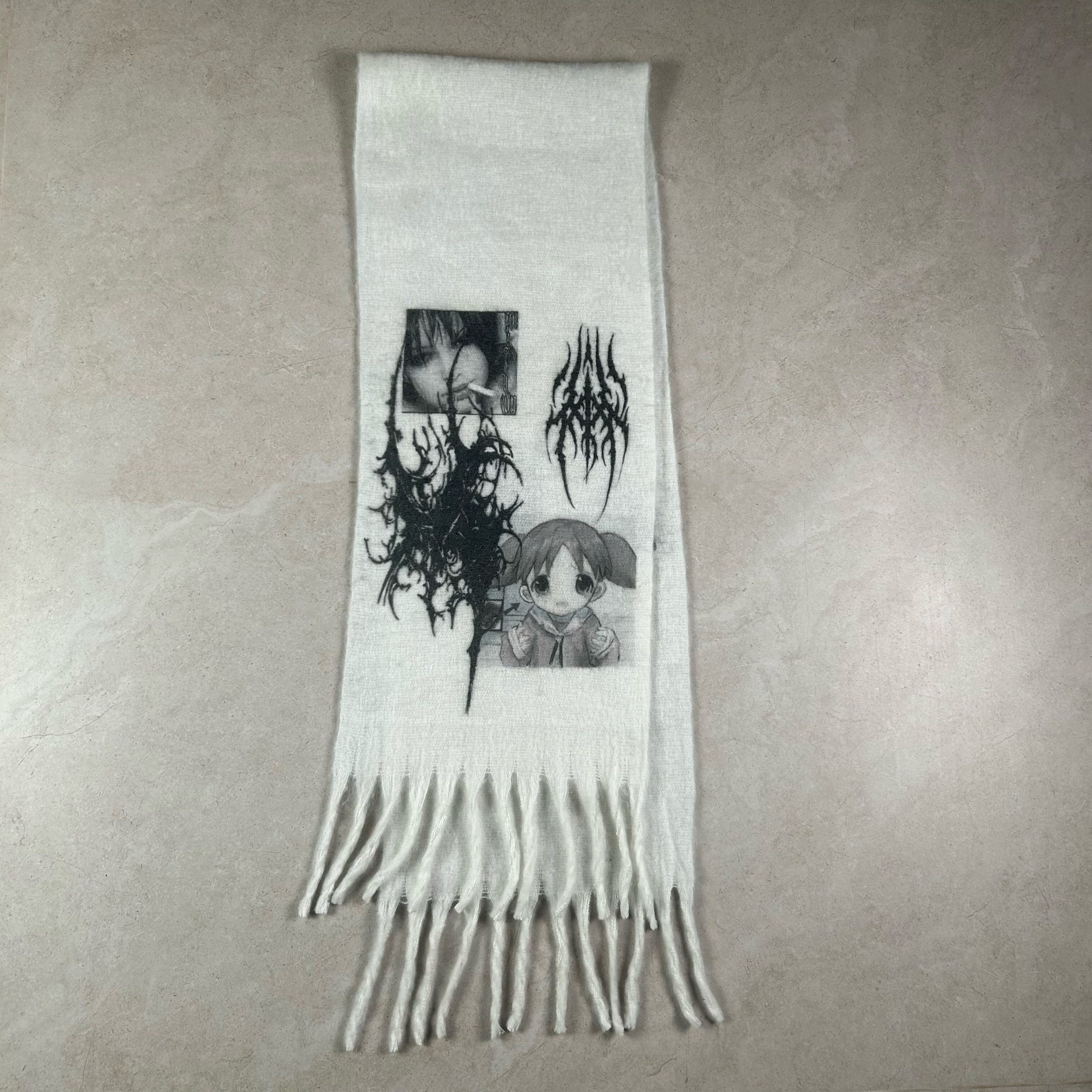 WEBBAR Original Visual Style Anime Gothic Atmosphere Thorns Anime Cute Oversized Scarf N96Z