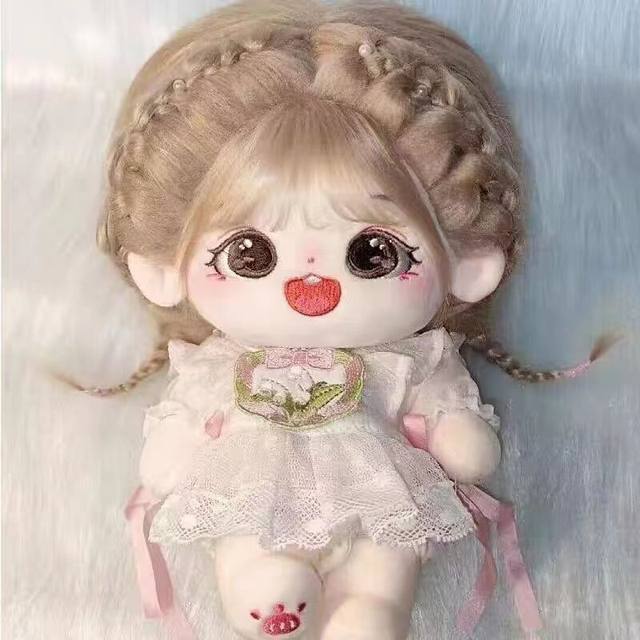 ເຄື່ອງນຸ່ງເດັກນ້ອຍຝ້າຍ doll 20cm plush doll clothes changeable baby clothes doll suit skirt gift birthday