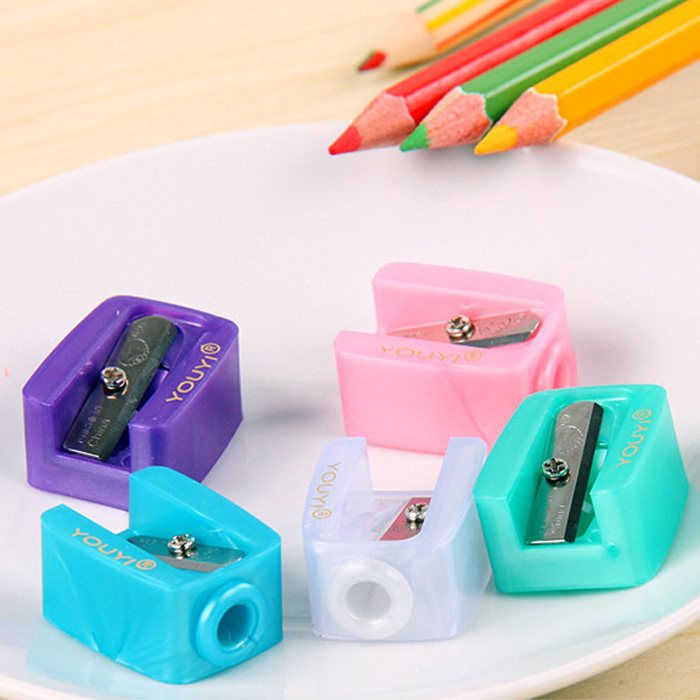 Automatic Wholesale Friendship Card Twist Knife Sharpened Eyeline Pen Brow Pencil Single Hole Sharpened Pencil and Thickness Dual-use Pencil Sharpened Pencil