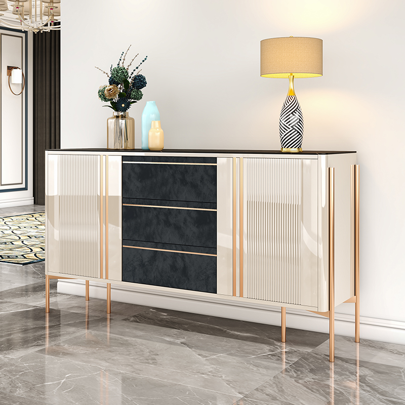 Light luxury slate dining cabinet porch cabinet decorative cabinet simple modern shoe cabinet small large ping number storage cabinet Italian minimalist