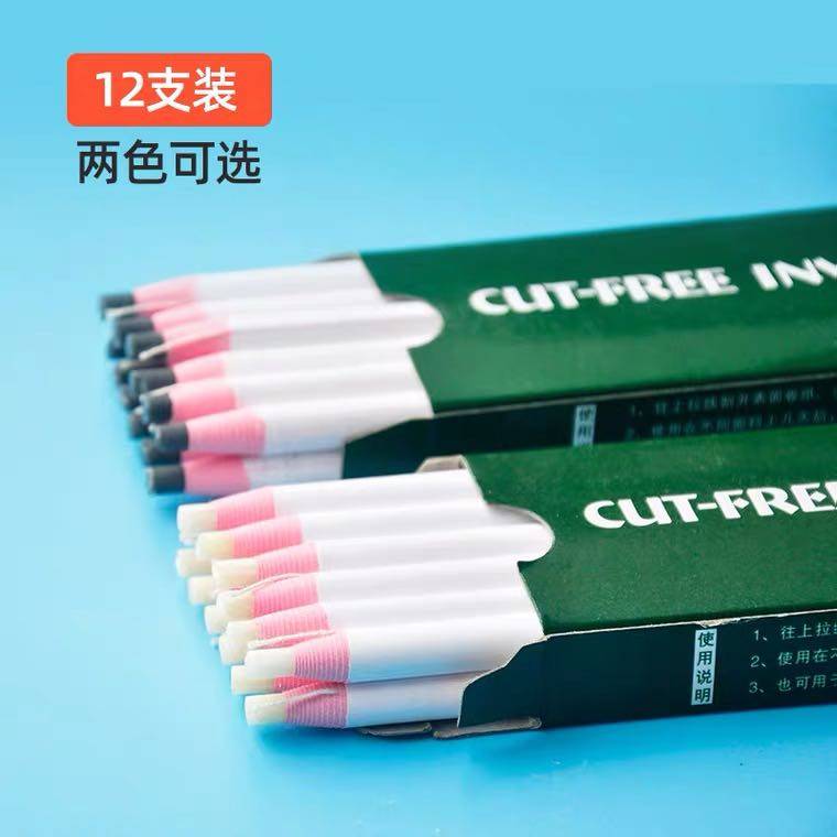 Handless stealth pen - free pen - white pen hands torn line crayon - made clothing leather cutting line point