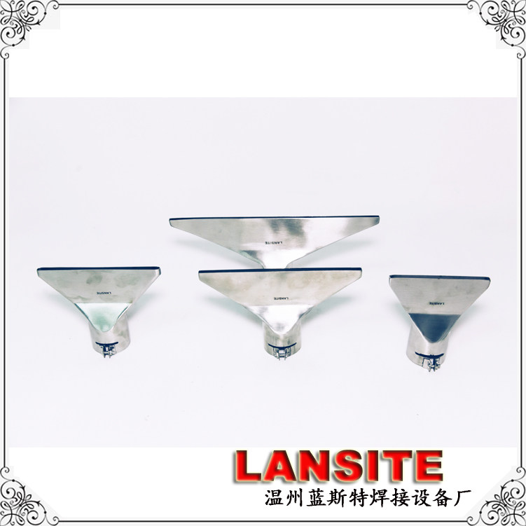 LANSITE industrial hot air gun hot air device special stainless steel flat mouth plastic welding gun nozzle connecting nozzle