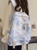 2024 New Niche Design Tie-Dye School Bag for Female Primary and Secondary School Students, Lightweight Backpack for College Students, Casual Travel Backpack