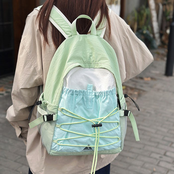 Lightweight Travel Outdoor Small Backpack for Women, Trendy Commuter Student Backpack, Casual Versatile Niche Design Hiking Bag