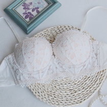 Europe and the United States foreign trade original single underwear half cup 1 2 cup detachable shoulder strap adjustment type milk thick gathered bra bra