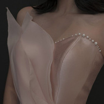 Brush Dinner Dresses 2021 New Sen is a dream engagement host Xiao Fairy Birthday Party Dinner dress