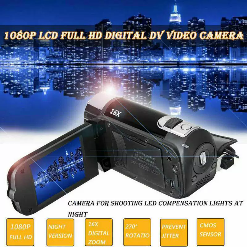 Vlog Camera 1080P FLL HD DV Camcorder цифровая видеокамера