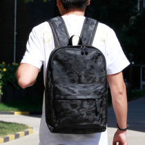 Camouflak Double Shoulder Bag Mens Han Version Tide 2020 New Canvas Bag Casual Fashion 100 Hitch Travel Tide Pack Backpack