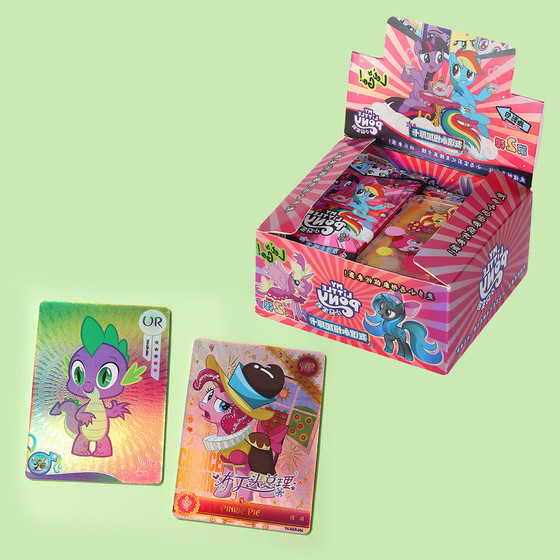 新款小马卡片稀有闪卡趣影包友谊永恒卡宝莉公主女孩卡牌玩具礼物