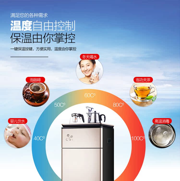máy lọc nước để bàn Meiling màn hình cảm ứng máy pha trà thông minh đa chức năng máy lọc nước gia dụng tiết kiệm năng lượng theo chiều dọc tiết kiệm năng lượng đặc biệt - Nước quả máy lọc ro