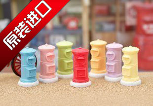 Rubber language Japanese early years imported Iwazawa IWAKO Postcylinder rubber-coated paper-made label packaging 