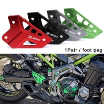 Suitable for Kawasaki Z900 aluminum alloy modified rear foot decorative plate to protect anti-fall block motorcycle accessories