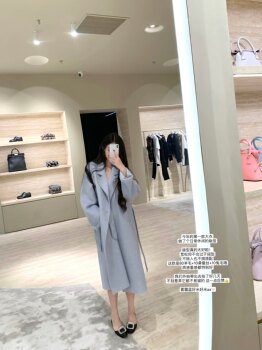 POET WONG【女神大衣】现货速发 质感高克重羊毛双面呢大衣外套厚