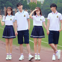 School uniform set academic style Korean junior high school Senior high school students Korean version of Japanese sports meeting costumes graduation photo class uniforms