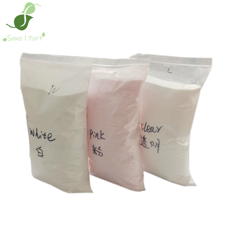 Nail Art Crystal Powder, Kilogram Pack, Pink, Transparent, and White, 3 Colors, Ultra-Fine, Impurity-Free, Carving Powder for Crystal Nail Extensions