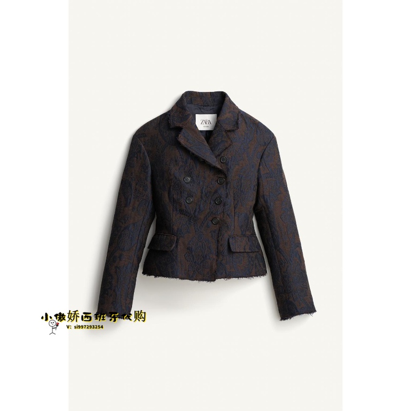 October: Little Tsundere Spain Purchasing Agent Zara Limited Edition Jacquard Short Jacket 8026/047 8026047