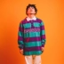 Realsport2018 S / S A với cùng một đoạn áo polo sọc rộng hit màu áo hoodie những người yêu thích áo phố áo thun polo nam Polo