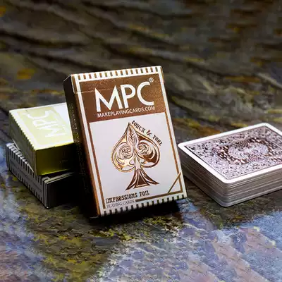 MPC3D stereo collection playing cards limited edition creative personality flower cut flower art retro touch Braille