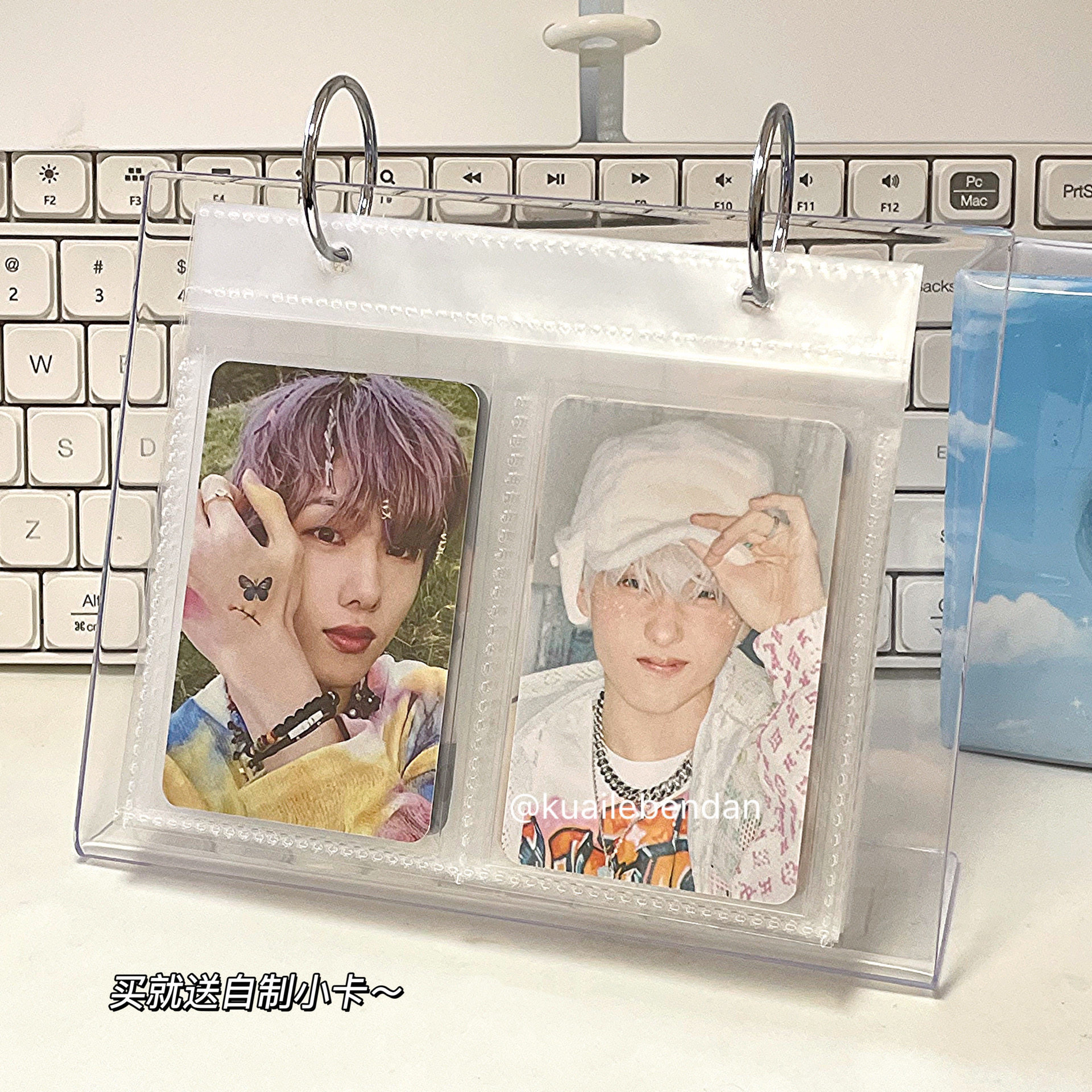 Acrylic loose-leaf desk calendar photo frame insert photo storage book 3 inch small card Polaroid display stand desktop decoration