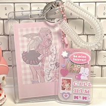 Happy idiot homemade mobile phone goo plate pendant transparent acrylic card set star chasing small card campus card girlfriend gift